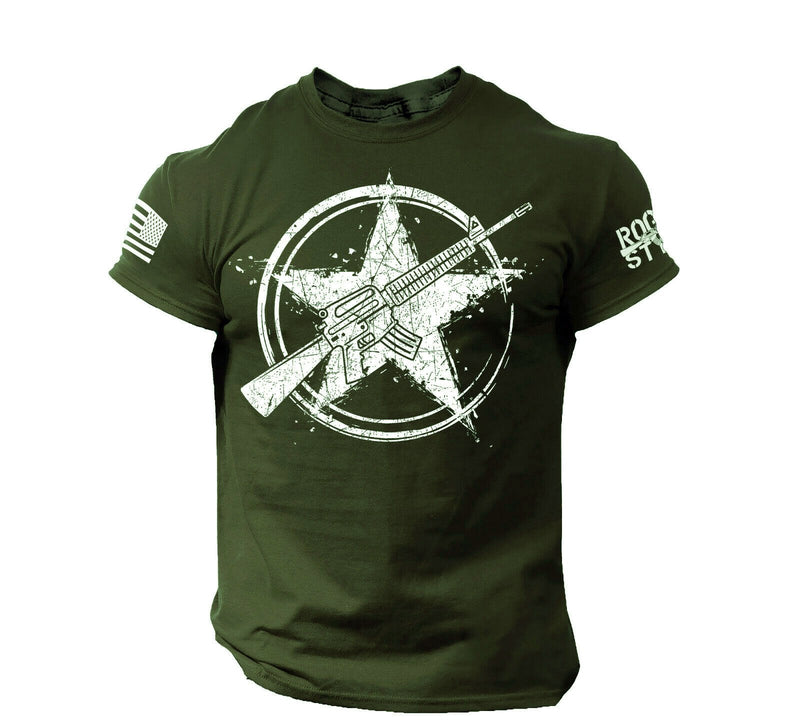 Tactics Style T Shirt for Men Men's round Neck Printed Style Short Sleeve T-shirt