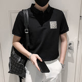 Men Short Sleeve T-Shirt Lapel T-shirt