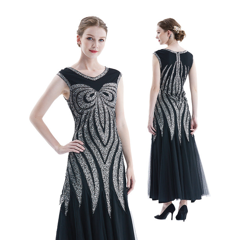 The Great Gatsby Prom Dresses Autumn and Winter Dress plus Size Vintage Sequins