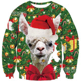 Black Christmas Sweater 3D Printed Christmas Series round Neck Sweater