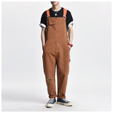 Denim Overalls Men's plus Size Retro Sports Trousers Jumpsuit Suspenders Men Denim Overalls