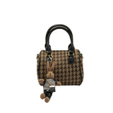 Jackie Kennedy Bag Houndstooth Shoulder Messenger Bag