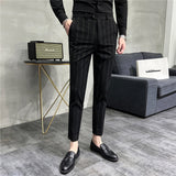 Men Trousers Men's Wide Striped Casual Pants