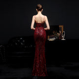 Sequin Evening Dress Sequined Fishtail Formal Dress