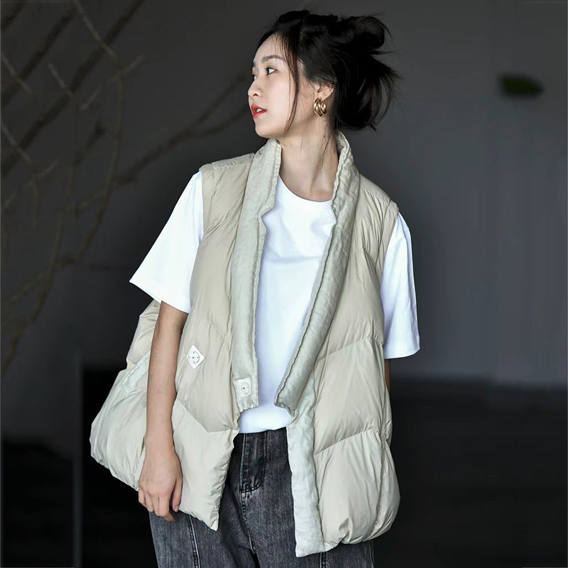 Women Winter Coats Puffer down Vest Lightweight down Jacket Thin Vest