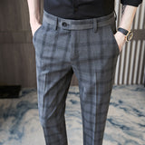 Men Trousers Casual Cropped Pants