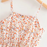 Beth Dutton Bohemian Dress Summer Spring Midi Dresses Printed Elastic Waist Suspender Dress