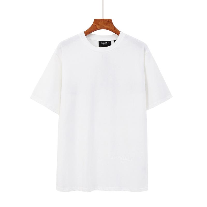 Fog Essentials Tshirts Fear Of God Essentials Double Line Reflective Letter Short Sleeve T-shirt Men and Women Fog High Street