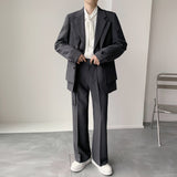 Double Brewed Seersucker Suit Loose Suit Dress Suit