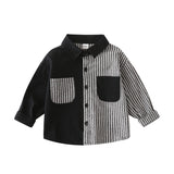 Toddler Boys Sweater Boys' Striped Shirt Spring and Autumn Clothing