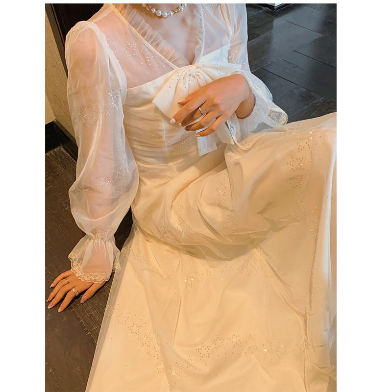 Fairy Dress Sequin Gauze Long Sleeve Autumn Fairy Dress