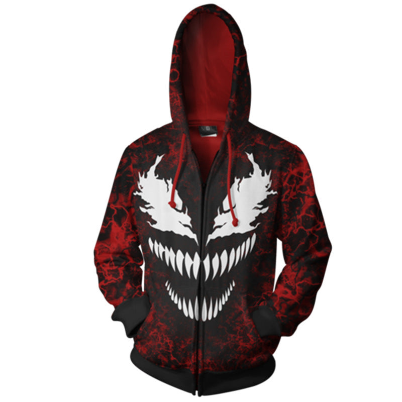 Carnage Hoodie Printed Full-Zip Cardigan