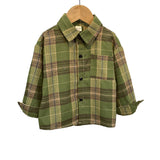 Toddler Boys Sweater Children's Clothing Boys' Plaid Shirt