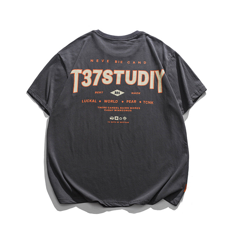 Man Summer T Shirt Letter Print