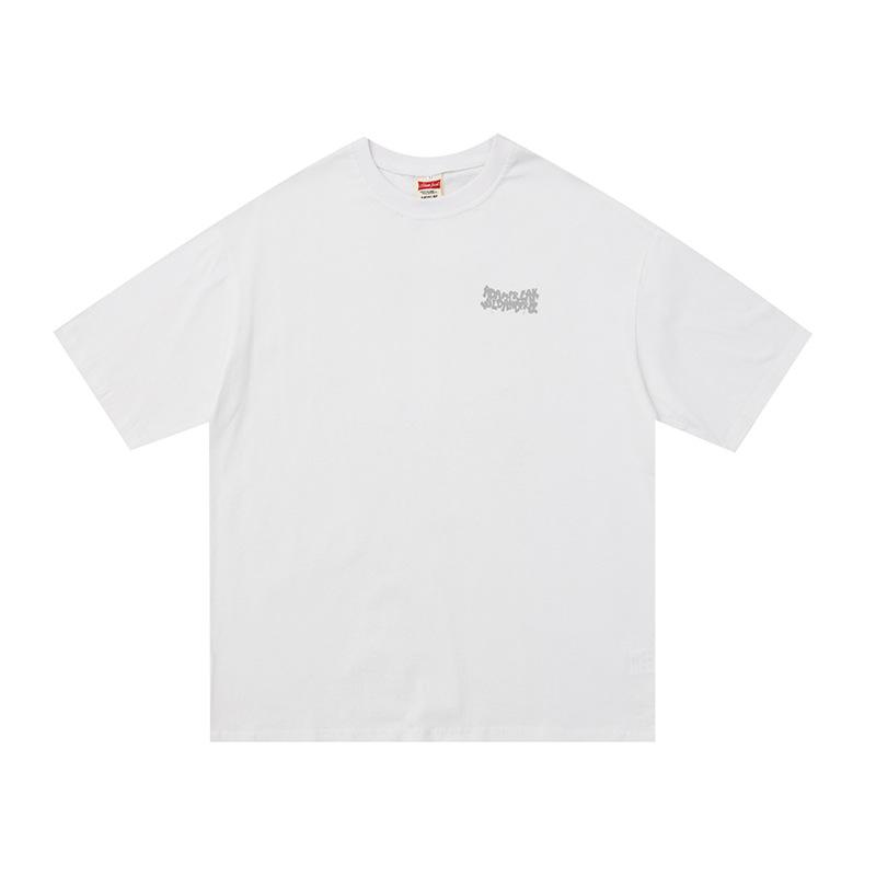 Men T Shirt Summer Casual Tops Men's Clothes Summer Wear Vintage Men's round Neck Short Sleeve Casual Black and White Street Figure T-shirt