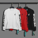 Off White Sweatshirts Long Sleeve round Neck Sweater for Men and Women