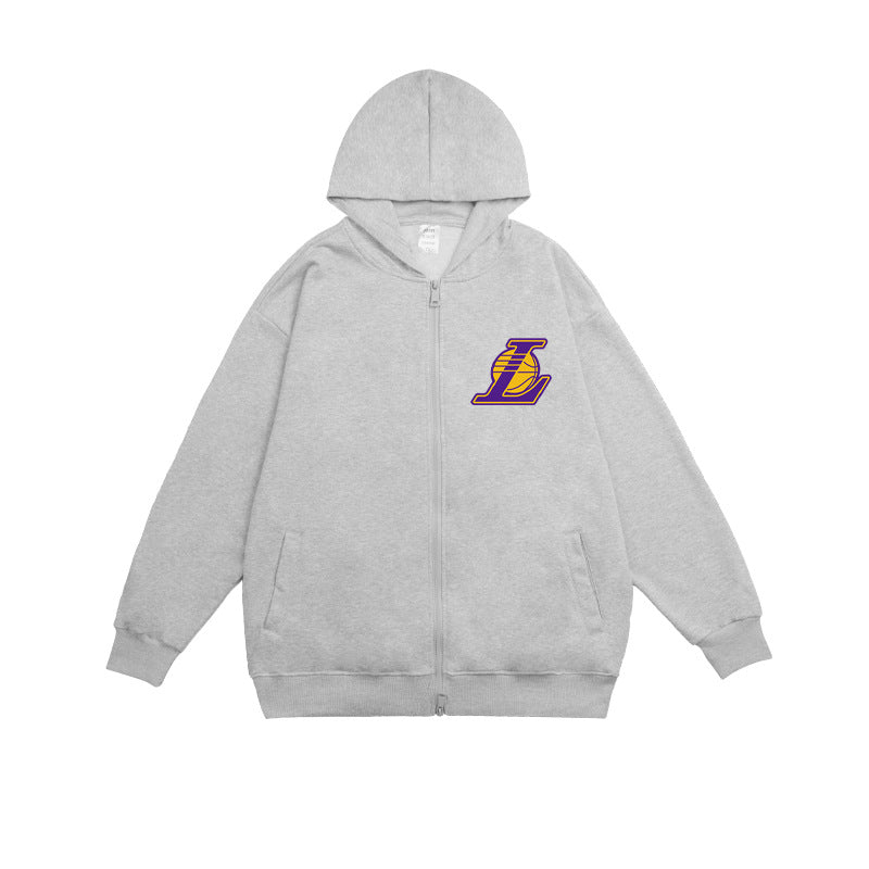 In Memory of Kobe Hoodie Kobe James Printed Hoodie Zipper Cardigan