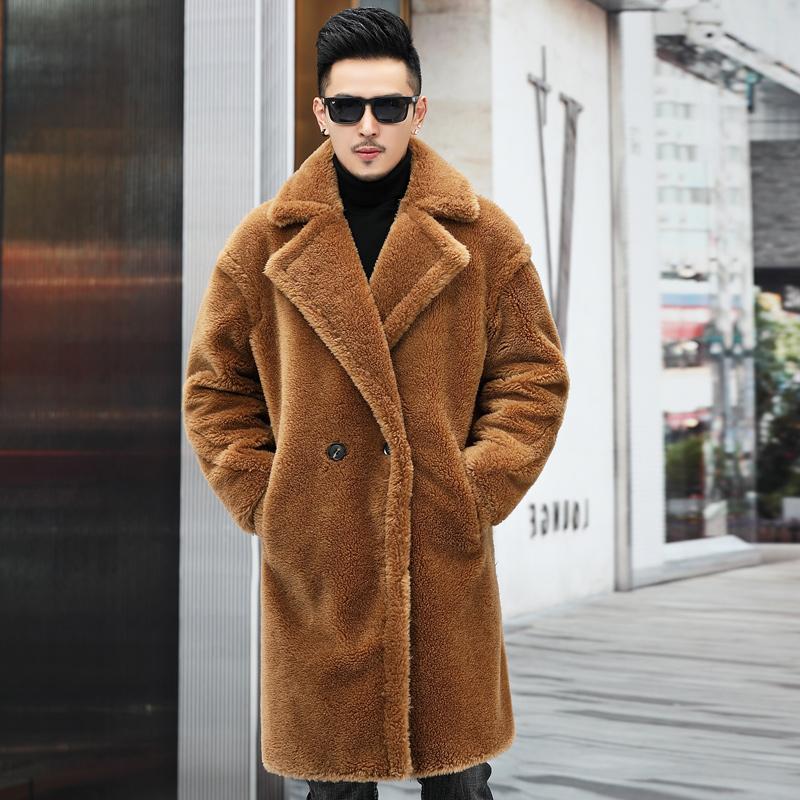 Beaver Coat Men's Winter Warm Coat Fashion Casual