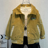 Toddler Boys Jackets Boys' Coat Spring and Autumn Children's Corduroy
