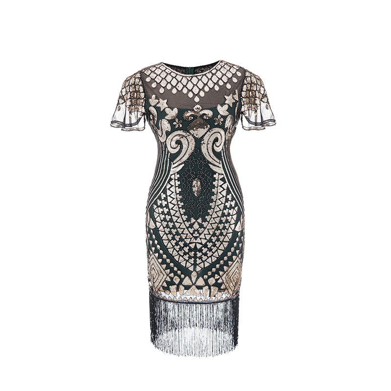 The Great Gatsby Prom Dresses Beaded Tassel Dress