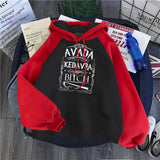Slogan Graphic Hoodie Loose-Fitting Hoodie Letter Style Hoodie