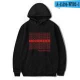 Black Rose Hoodie Payton Moormeier Printed Series Men's and Women's Hooded Sweater Autumn and Winter