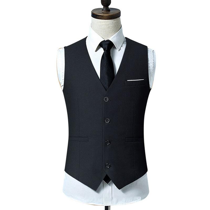 Mens Dress Vests Men's Vest Casual Jacket Business Waistcoat Trendy Leisure Wallet Men's Autumn Vest Men