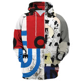 Smiley Face Hoodie Spring and Autumn Smiley Face Digital Printing Leisure Sports