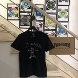 Thrasher T Shirt Thrasher Small Skater Flame Loose Short Sleeve Fall Winter Couples