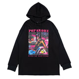 Pop Smoke Vlone King of New York Hoodie Winter Hooded Sweatshirt Casual Hoodie