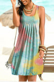 Women Exotic Dresses Summer Loose Casual Tie-Dye Skirt Dress