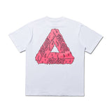 Palace T Shirt Triangle Mark Embroidered Letter Print