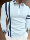 Polo Shirts Fall Men's Long Sleeve T-shirt Slim Polo Shirt