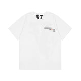 999 Vlone T Shirt Printed Back Large V Width Loose Summer Men's and Women's Short Sleeve