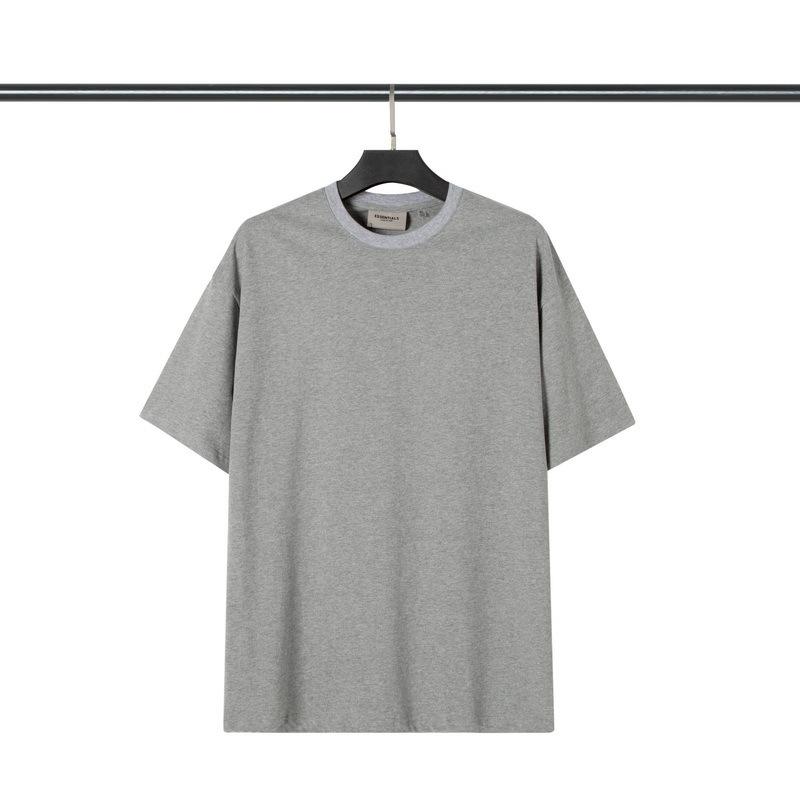 Fog T Shirt Spring/Summer Simple Solid Color round Neck Pullover Men's and Women's Same Style Short Sleeve Fear Of God