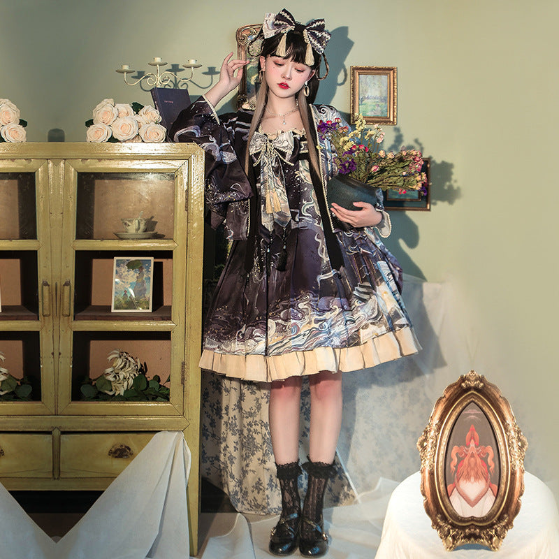 Gothic Lolita Harajuku Style Clothing Chinese Style Lolita Dress Garden Dream JSK Retro Elements