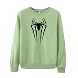 Men Spider Hoodie Spider-Man Crew Neck Sweater