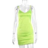 Body Fitting Dresses Hip Spaghetti Straps Dress