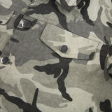 Nina Parker Camo Jacket Workwear Camouflage Short Coat for Women