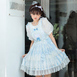 Gothic Lolita Harajuku Style Clothing Lolita Dress JSK Summer Cute Princess Dress Chiffon