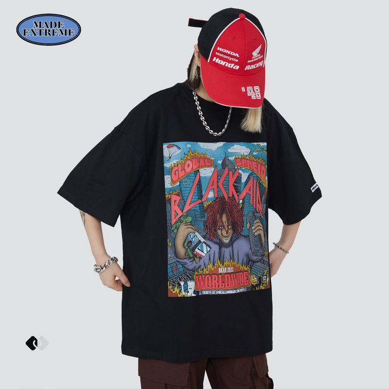 Blackair T Shirt Summer round Neck T-shirt