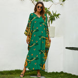 Women plus Size Dresses Loose Printed Dress