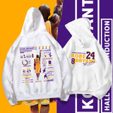 In Memory of Kobe Hoodie Kobe Glory Hall of Fame Commemorative Hooded Sweater Fleece-Lined