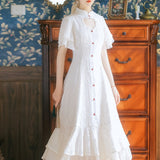 Women cottagecore Dress Retro Design Skirt