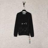 Off White Sweatshirts Long Sleeve round Neck Sweater Spring and Summer Pullover Sweater for Men and Women
