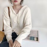 Preppy Aestitic Outfits Knitted Cardigan