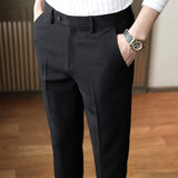 Men Trousers Business Boys Casual Pants