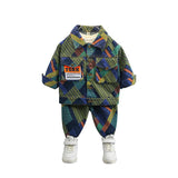 Toddler Boys Jackets Boys Autumn Clothing Denim Suit Children Two Pieces