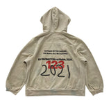 Rrr123 Hoodie Joint Name Fog Loose Hooded Sweater Distressed Contrast Color