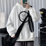 Smiley Face Hoodie Youth Sweater Autumn Loose Men's Coat Autumn Clothing